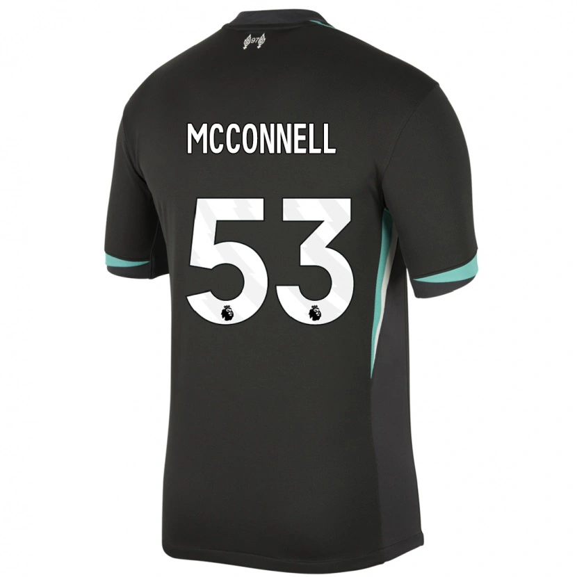 Danxenレディースジェームズ・マコーネル#53ブラック アンスラサイト ホワイトアウェイシャツ2024/25ジャージーユニフォーム