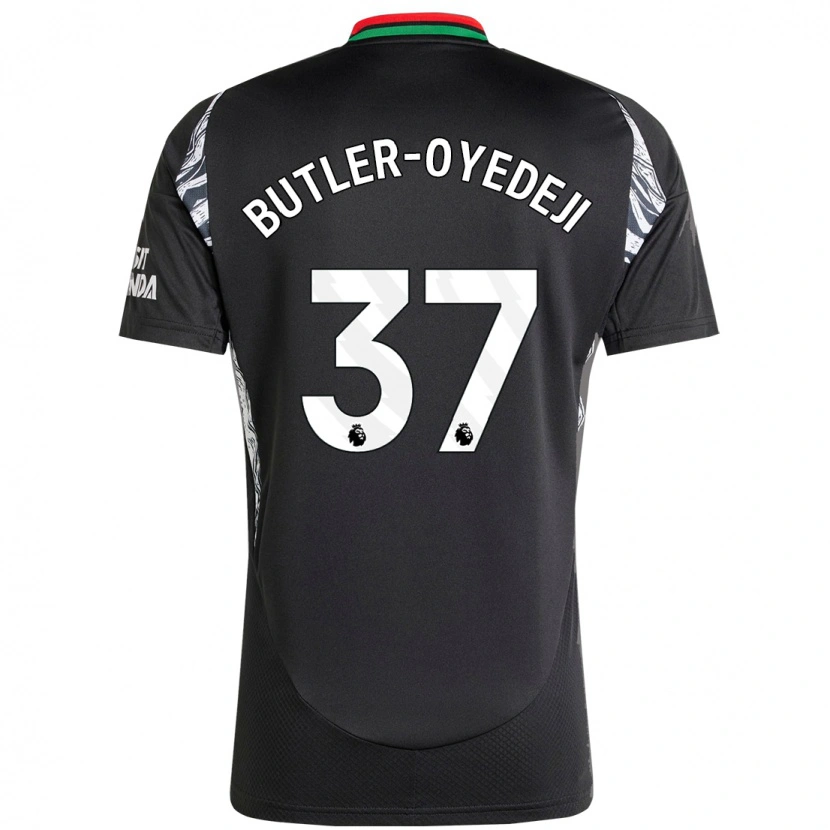 Danxenレディースネイサン・バトラー・オイデジ#37黒アウェイシャツ2024/25ジャージーユニフォーム