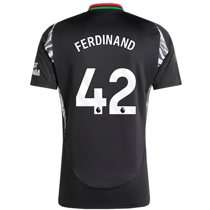 Danxenレディースセブ・フェルディナンド#42黒アウェイシャツ2024/25ジャージーユニフォーム
