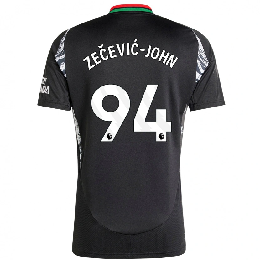 DanxenレディースLouis Zečević-John#94黒アウェイシャツ2024/25ジャージーユニフォーム