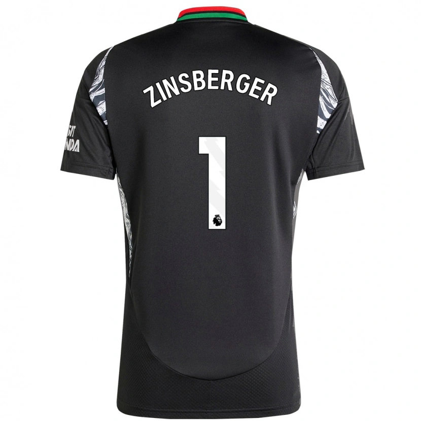 Danxenレディースマヌエーラ・ツィンスベルガー#1黒アウェイシャツ2024/25ジャージーユニフォーム
