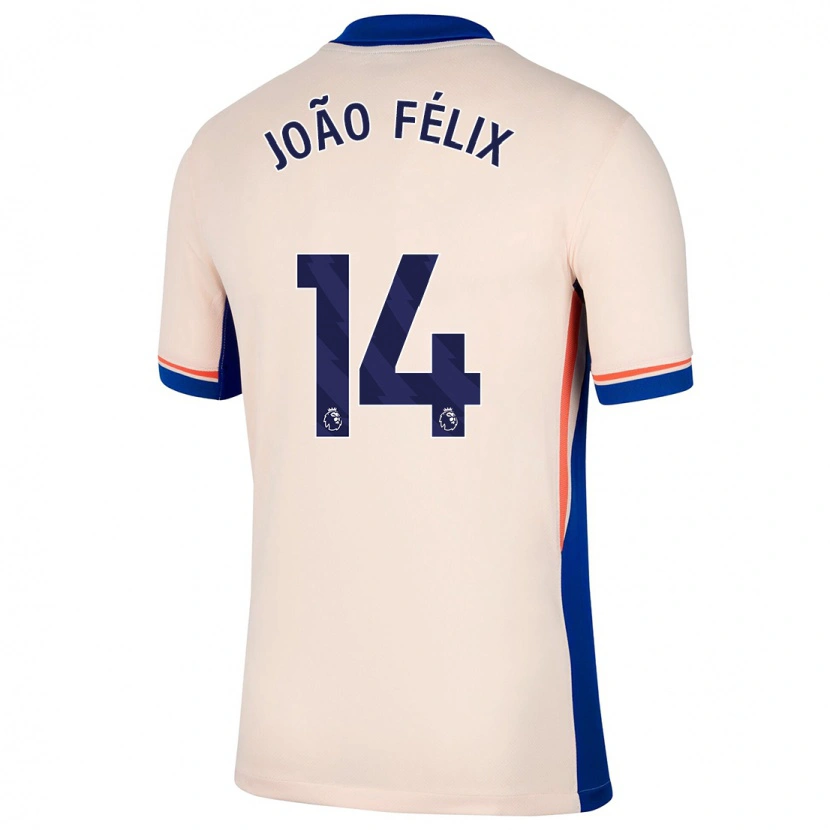 Danxenレディースジョアン・フェリックス#14ライトベージュアウェイシャツ2024/25ジャージーユニフォーム