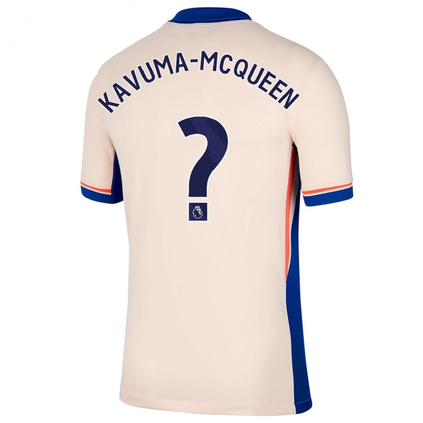 DanxenレディースRyan Kavuma-Mcqueen#0ライトベージュアウェイシャツ2024/25ジャージーユニフォーム