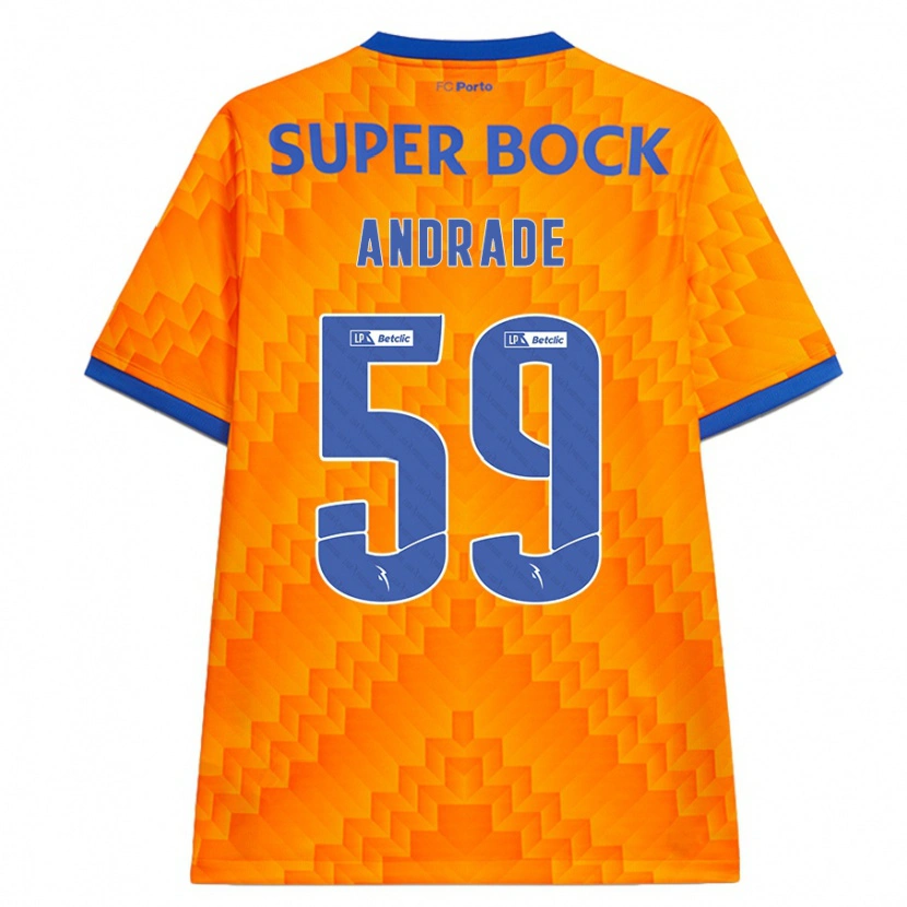 DanxenレディースTiago Andrade#59オレンジアウェイシャツ2024/25ジャージーユニフォーム