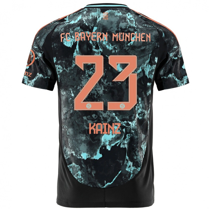 DanxenレディースManuel Kainz#23黒アウェイシャツ2024/25ジャージーユニフォーム