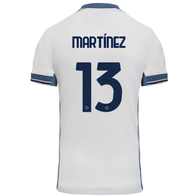 Danxenレディースジョゼップ・マルティネス#13白 グレーアウェイシャツ2024/25ジャージーユニフォーム
