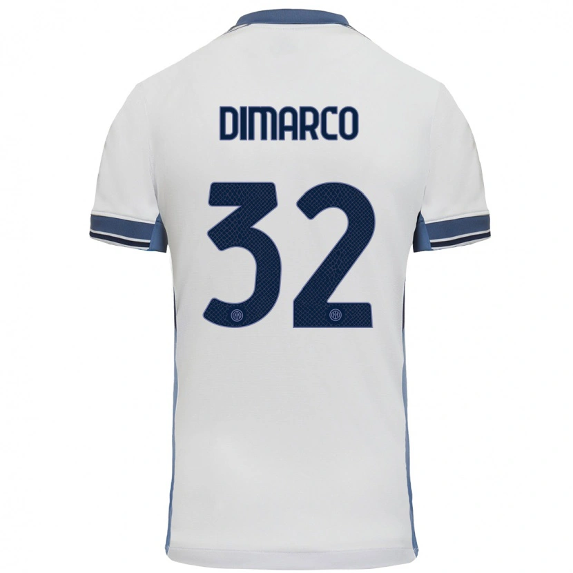 Danxenレディースフェデリコ・ディマルコ#32白 グレーアウェイシャツ2024/25ジャージーユニフォーム