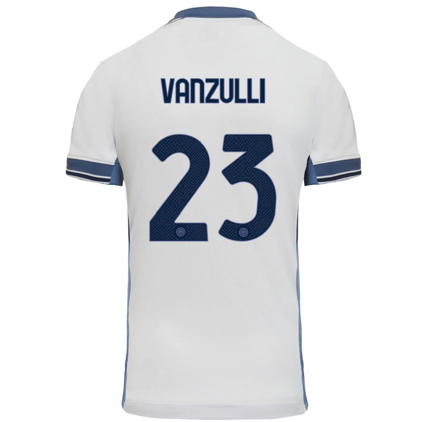 DanxenレディースMarco Vanzulli#23白 グレーアウェイシャツ2024/25ジャージーユニフォーム