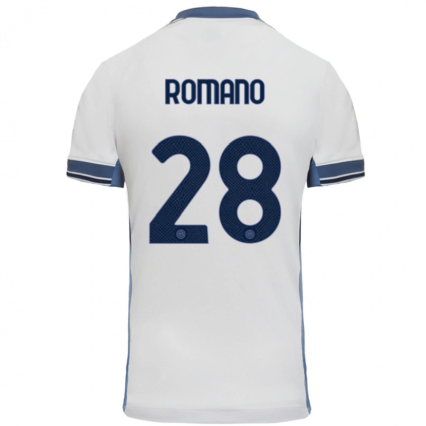 DanxenレディースThiago Romano#28白 グレーアウェイシャツ2024/25ジャージーユニフォーム