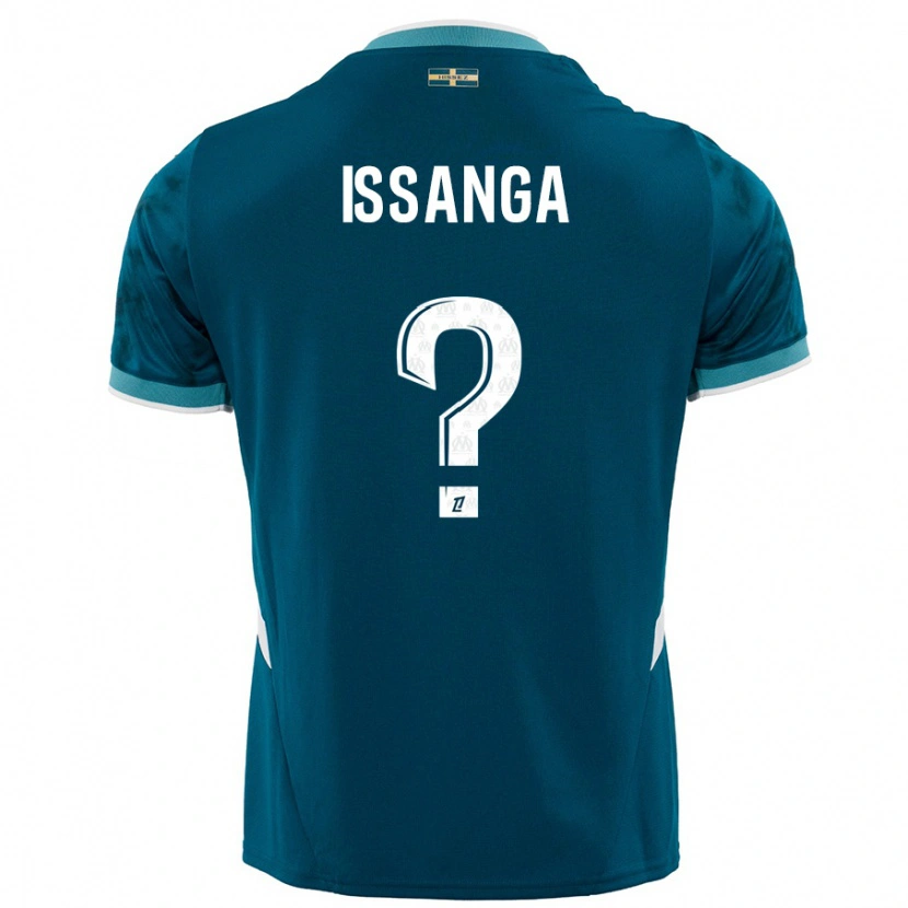 DanxenレディースAlexandre Issanga#0ターコイズブルーアウェイシャツ2024/25ジャージーユニフォーム