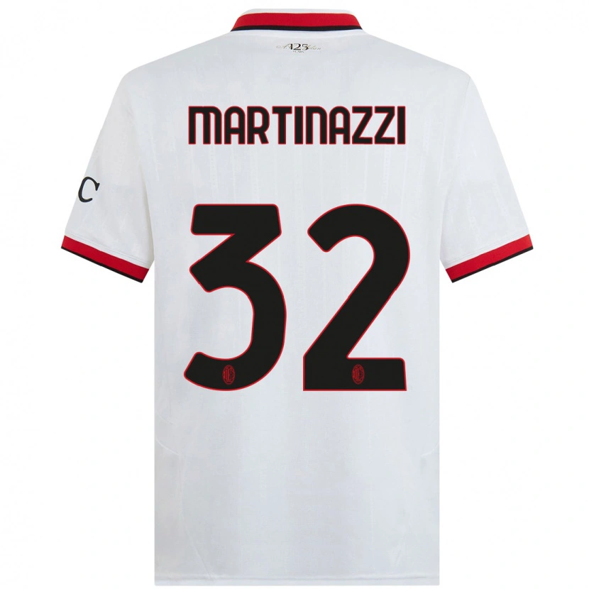 Danxenレディースルカ・マルティナッツィ#32白 黒 赤アウェイシャツ2024/25ジャージーユニフォーム