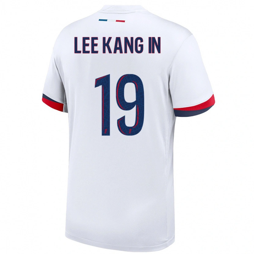 Danxenレディース李康仁#19白 青 赤アウェイシャツ2024/25ジャージーユニフォーム