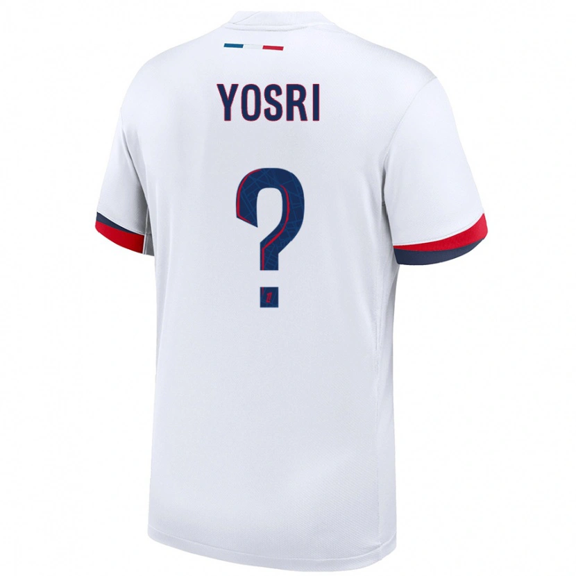 DanxenレディースBouzid Yosri#0白 青 赤アウェイシャツ2024/25ジャージーユニフォーム