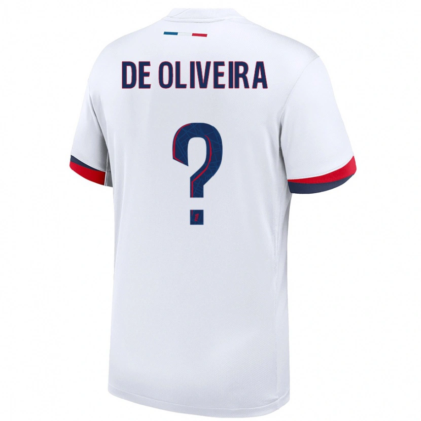 DanxenレディースMathieu De Oliveira#0白 青 赤アウェイシャツ2024/25ジャージーユニフォーム