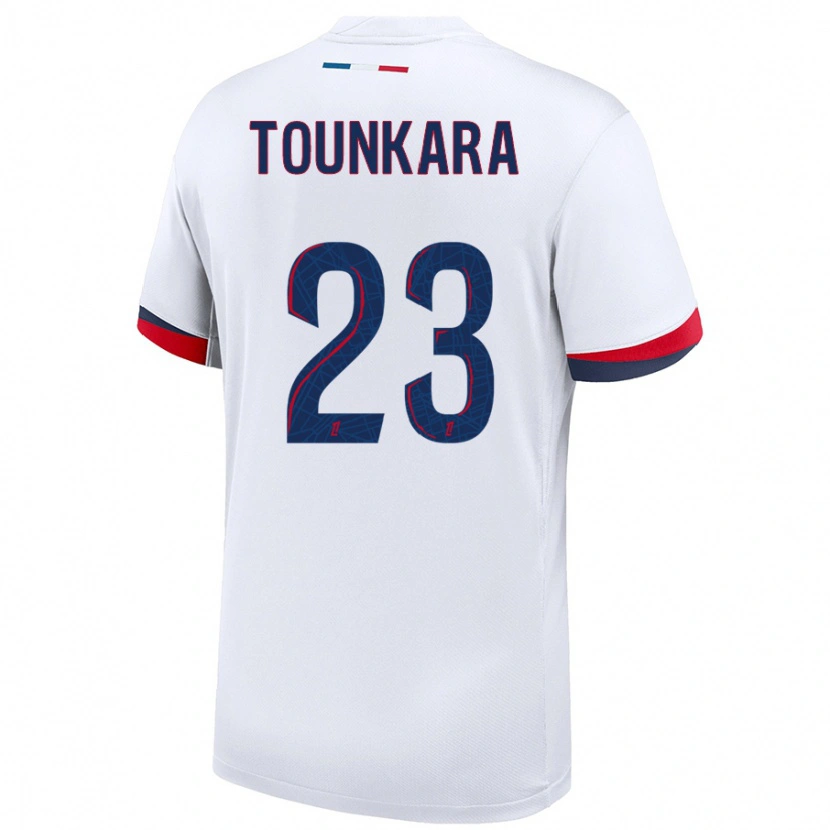 Danxenレディースアイサトゥ・トゥンカラ#23白 青 赤アウェイシャツ2024/25ジャージーユニフォーム