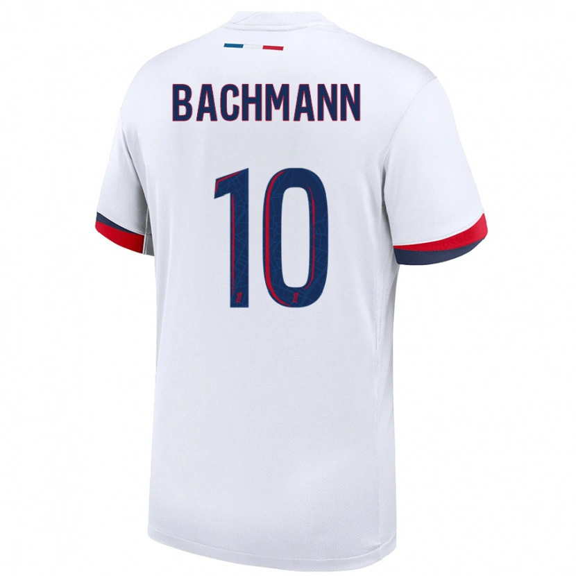 Danxenレディースラモーナ・バッハマン#10白 青 赤アウェイシャツ2024/25ジャージーユニフォーム