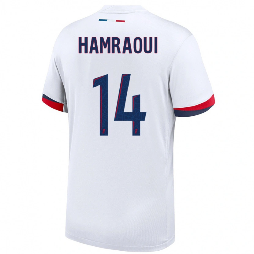 Danxenレディースキーラ・アムラウィ#14白 青 赤アウェイシャツ2024/25ジャージーユニフォーム