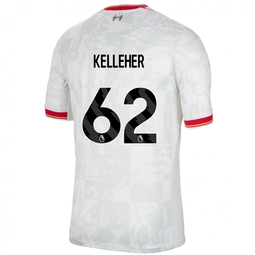 Danxenレディースクィービーン・ケレハー#62ホワイト レッド ブラックサードユニフォームシャツ2024/25ジャージーユニフォーム