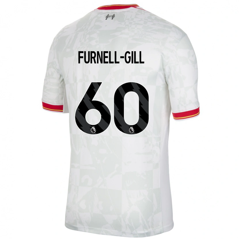Danxenレディースルカ・ファーネル・ギル#60ホワイト レッド ブラックサードユニフォームシャツ2024/25ジャージーユニフォーム