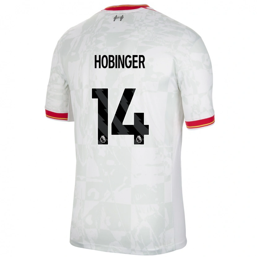 Danxenレディースマリー・ヘビンガー#14ホワイト レッド ブラックサードユニフォームシャツ2024/25ジャージーユニフォーム