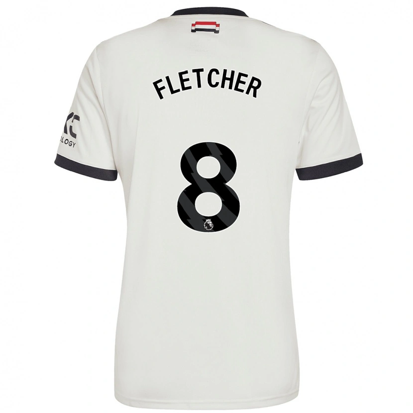 Danxenレディースタイラー・フレッチャー#8オフホワイトサードユニフォームシャツ2024/25ジャージーユニフォーム