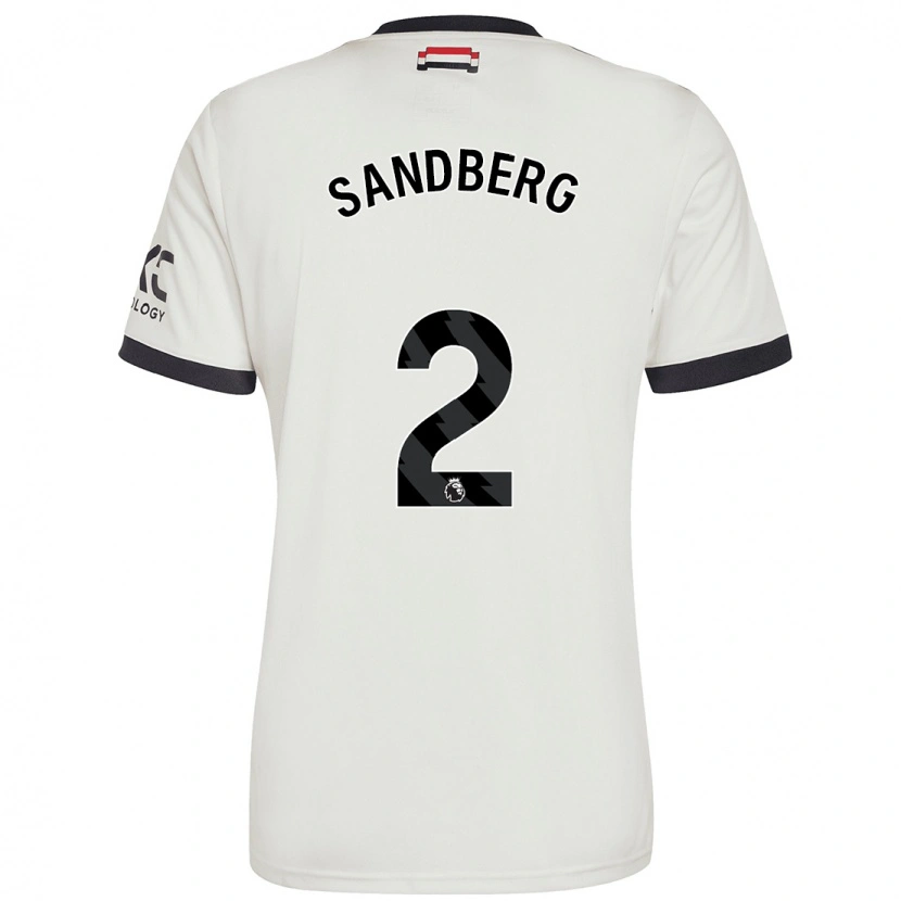 Danxenレディースアンナ・サンドベリ#2オフホワイトサードユニフォームシャツ2024/25ジャージーユニフォーム