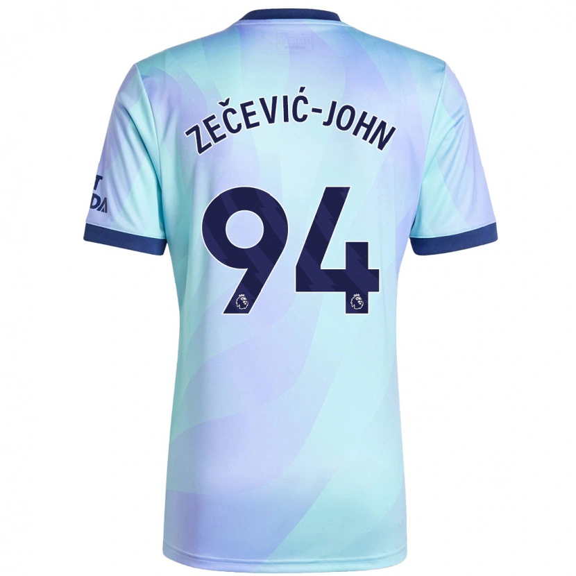 DanxenレディースLouis Zečević-John#94アクアサードユニフォームシャツ2024/25ジャージーユニフォーム