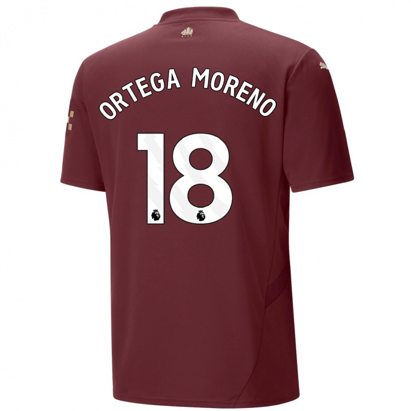 Danxenレディースシュテファン・オルテガ#18マルーンサードユニフォームシャツ2024/25ジャージーユニフォーム