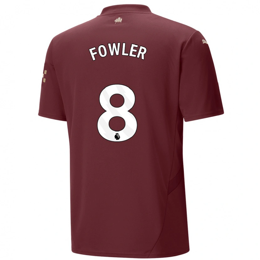 Danxenレディースメアリー・ファウラー#8マルーンサードユニフォームシャツ2024/25ジャージーユニフォーム
