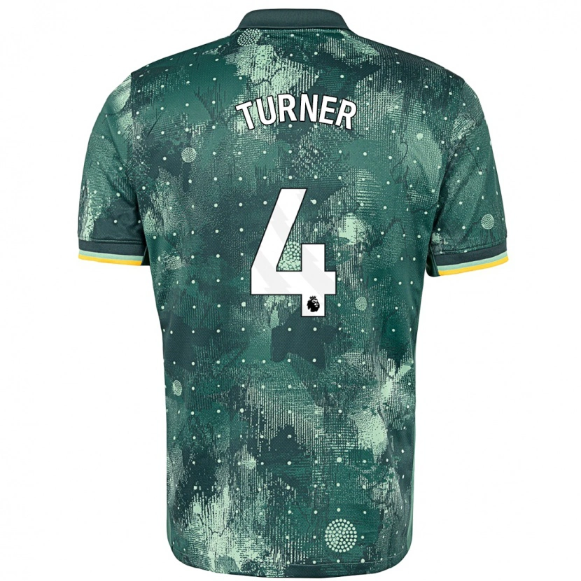 Danxenレディースエイミー・ターナー#4ミントグリーンサードユニフォームシャツ2024/25ジャージーユニフォーム