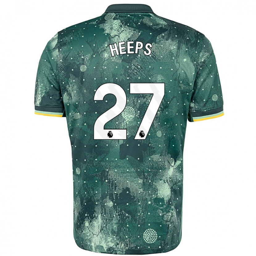 Danxenレディースエレノア・ヘップス#27ミントグリーンサードユニフォームシャツ2024/25ジャージーユニフォーム