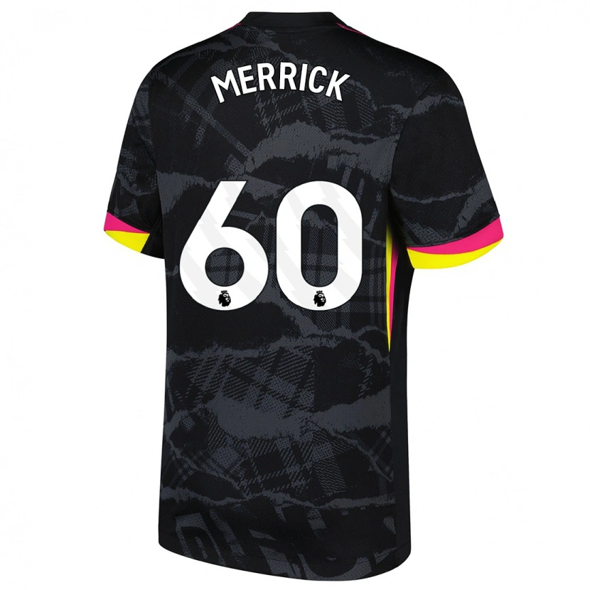 Danxenレディースマックス・メリック#60ブラック ピンクサードユニフォームシャツ2024/25ジャージーユニフォーム