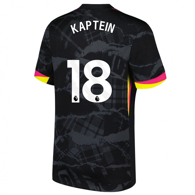 Danxenレディースヴィーケ・カプテイン#18ブラック ピンクサードユニフォームシャツ2024/25ジャージーユニフォーム