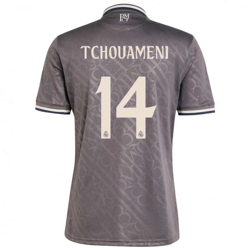 Danxenレディースオーレリアン・チュアメニ#14チャコールサードユニフォームシャツ2024/25ジャージーユニフォーム