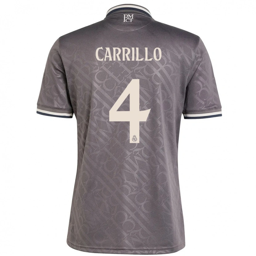 Danxenレディースアルバロ・カリージョ#4チャコールサードユニフォームシャツ2024/25ジャージーユニフォーム