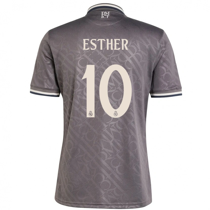 Danxenレディースエスターゴンザレス#10チャコールサードユニフォームシャツ2024/25ジャージーユニフォーム