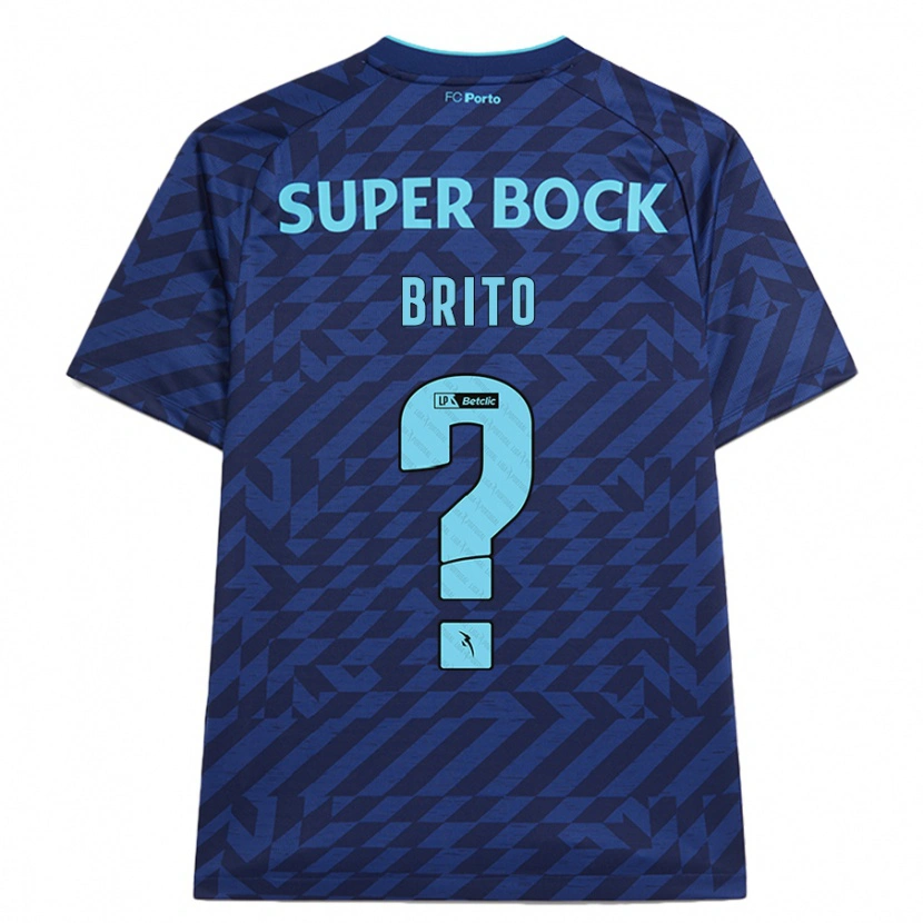 DanxenレディースJoão Brito#0ネイビーブルーサードユニフォームシャツ2024/25ジャージーユニフォーム
