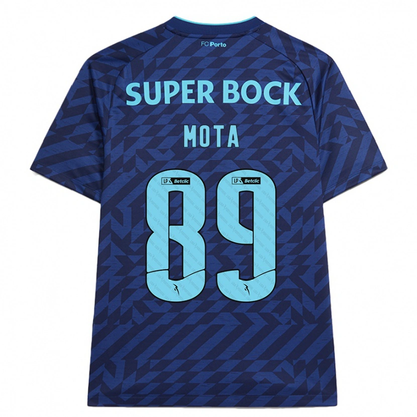 Danxenレディースルイス・モタ#89ネイビーブルーサードユニフォームシャツ2024/25ジャージーユニフォーム