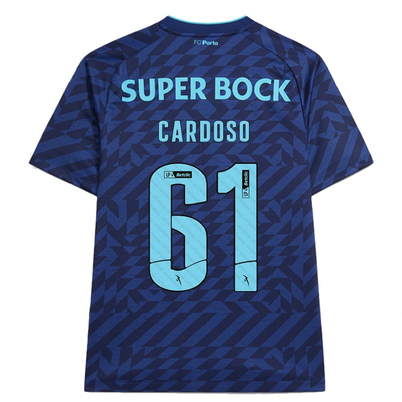 DanxenレディースIvan Cardoso#61ネイビーブルーサードユニフォームシャツ2024/25ジャージーユニフォーム