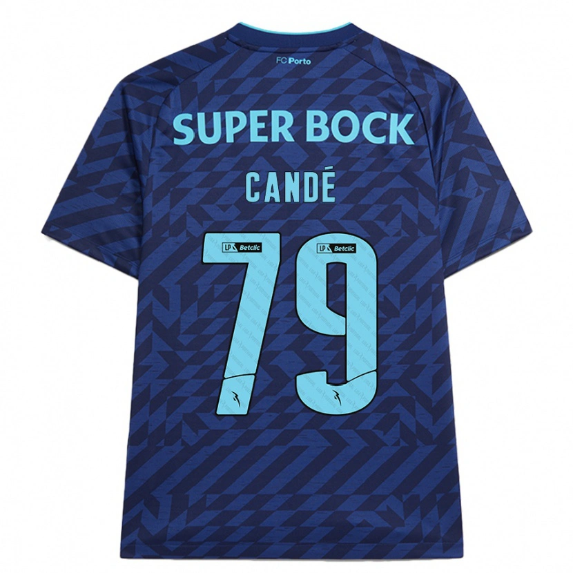 Danxenレディースウマロ・カンデ#79ネイビーブルーサードユニフォームシャツ2024/25ジャージーユニフォーム