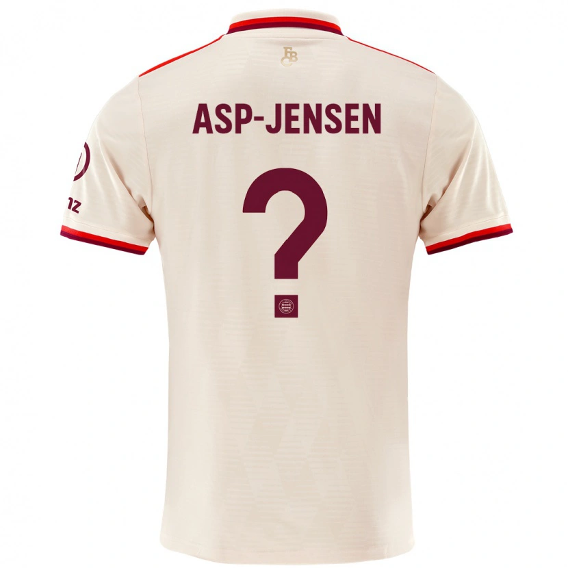Danxenレディースジョナサン・アスプ・イェンセン#0リネンサードユニフォームシャツ2024/25ジャージーユニフォーム