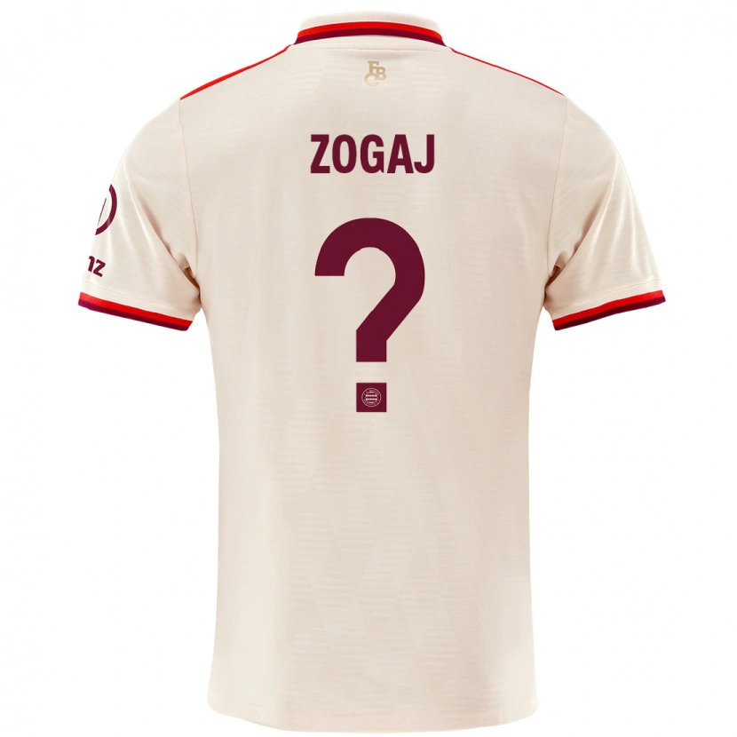 DanxenレディースNderim Zogaj#0リネンサードユニフォームシャツ2024/25ジャージーユニフォーム