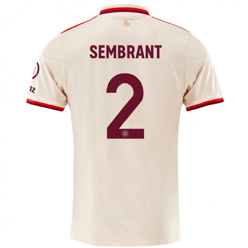 Danxenレディースリンダ・センブラント#2リネンサードユニフォームシャツ2024/25ジャージーユニフォーム