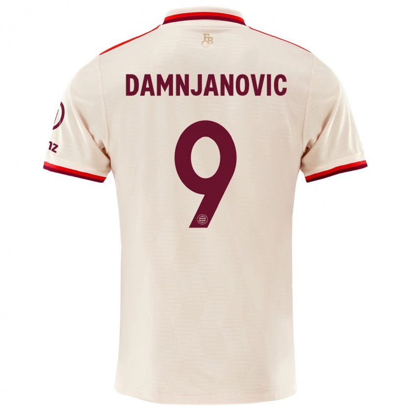 Danxenレディースヨバナ・ダムニャノビッチ#9リネンサードユニフォームシャツ2024/25ジャージーユニフォーム