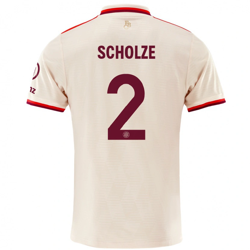 Danxenレディースマックス・ショルツ#2リネンサードユニフォームシャツ2024/25ジャージーユニフォーム