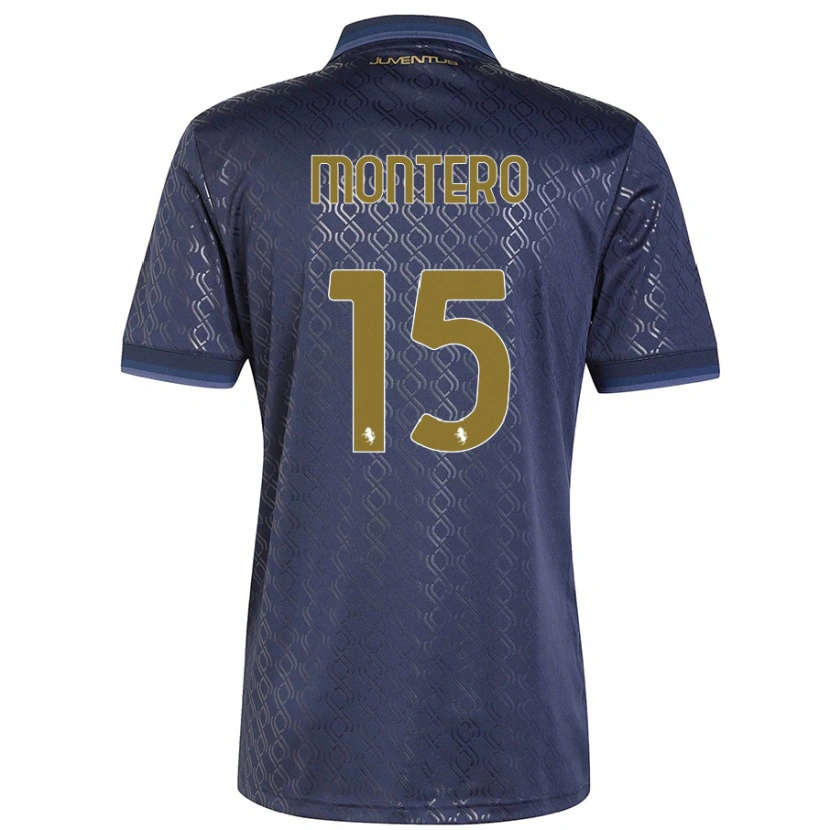 Danxenレディースアルフォンソ・モンテーロ#15ネイビーブルーサードユニフォームシャツ2024/25ジャージーユニフォーム