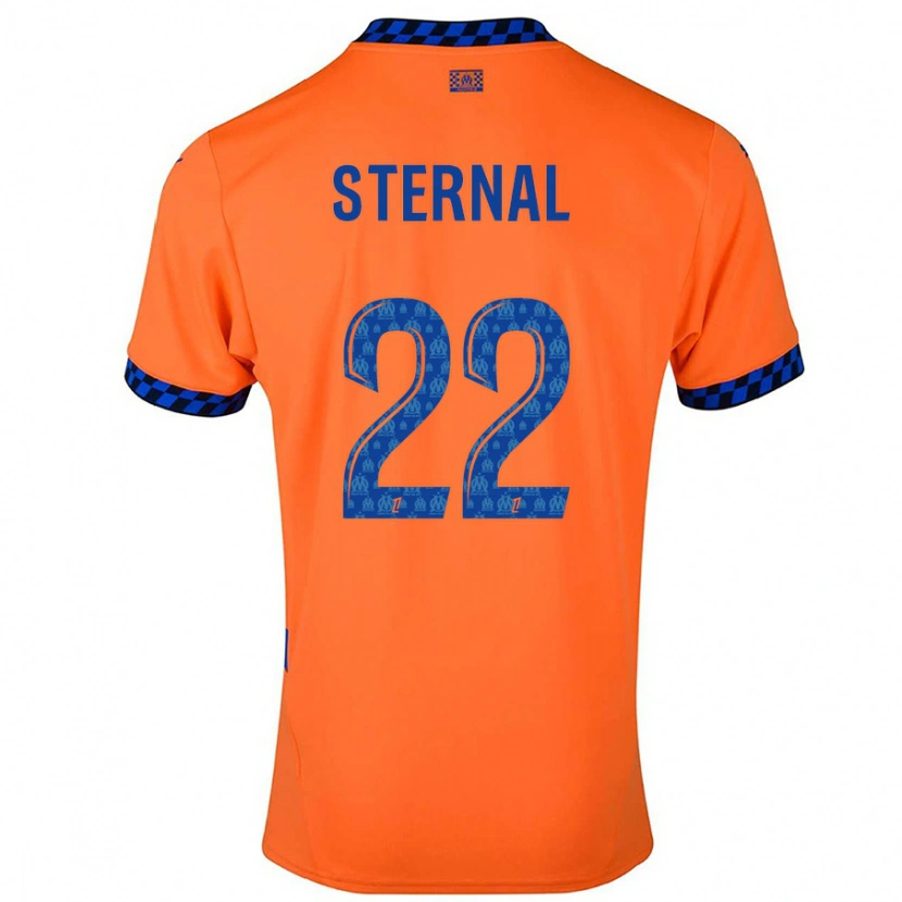 DanxenレディースEnzo Sternal#22オレンジ ダークブルーサードユニフォームシャツ2024/25ジャージーユニフォーム