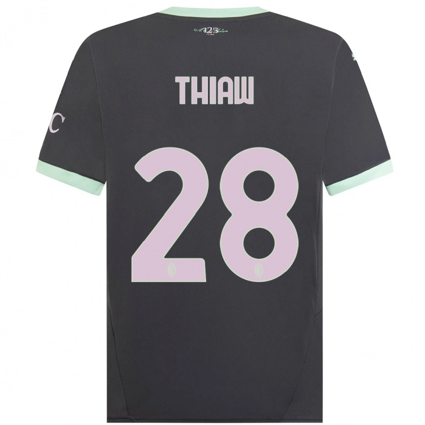 Danxenレディースマリック・ティアウ#28グレーサードユニフォームシャツ2024/25ジャージーユニフォーム