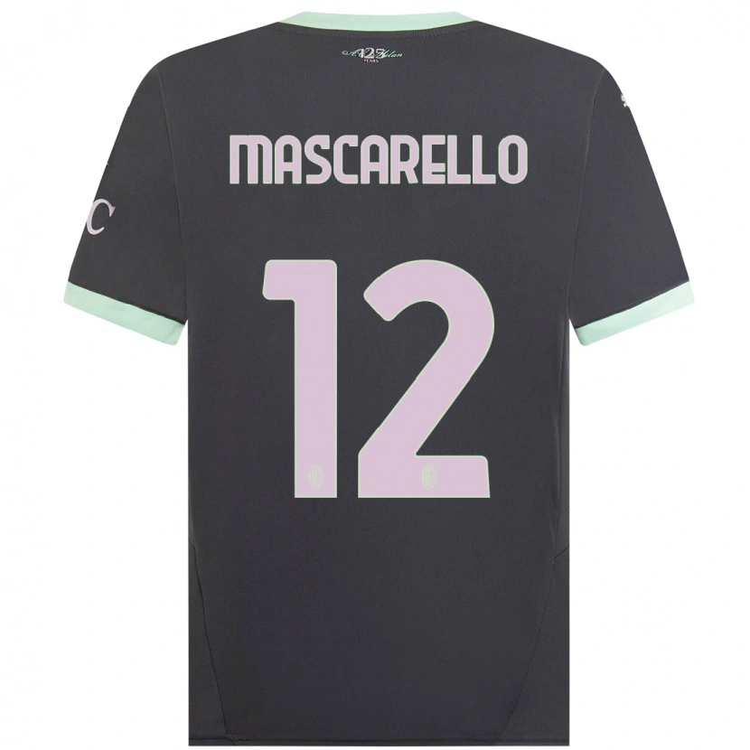 Danxenレディースマルタ・マスカレッロ#12グレーサードユニフォームシャツ2024/25ジャージーユニフォーム