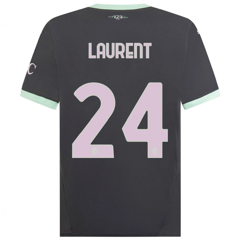Danxenレディースエメリーヌ・ローラン#24グレーサードユニフォームシャツ2024/25ジャージーユニフォーム